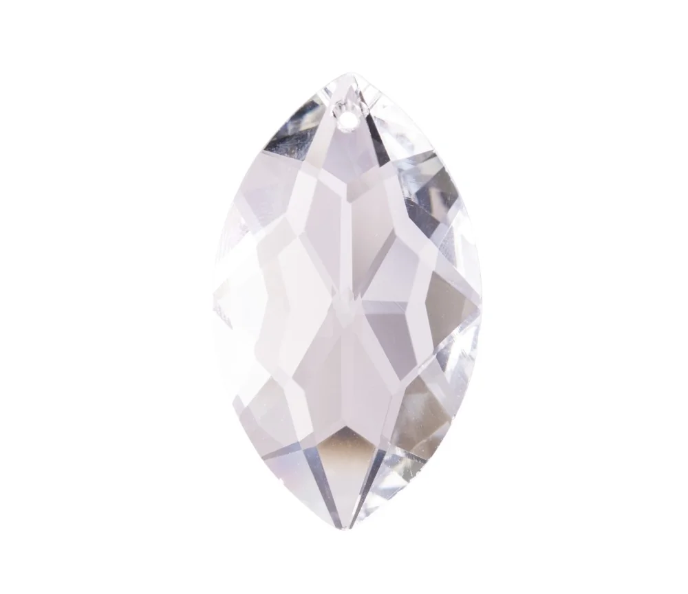 Regenbogenkristall - Blatt - 48 mm - bleifrei - 4er Pack