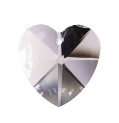 Regenbogenkristall - Herz - 28 mm - bleifrei - 6er Pack