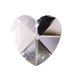 Regenbogenkristall - Herz - 28 mm - bleifrei - 6er Pack