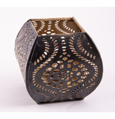 Teelichthalter - Ornament Quadeera - aus Metall - H: 7 x 8 cm