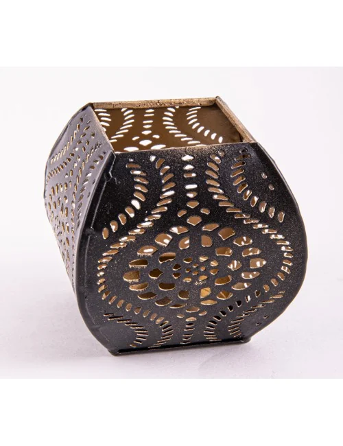Teelichthalter - Ornament Quadeera - aus Metall - H: 7 x 8 cm