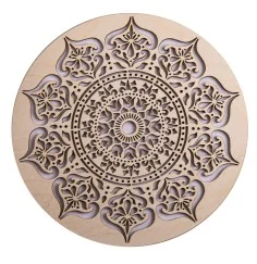 Wanddekoration - Mandala der inneren Weisheit - Birkenholz -ca.20cm