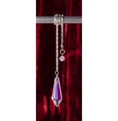 Pendel - Eiskristall - Opalschimmer - silber ca. 3,4cm