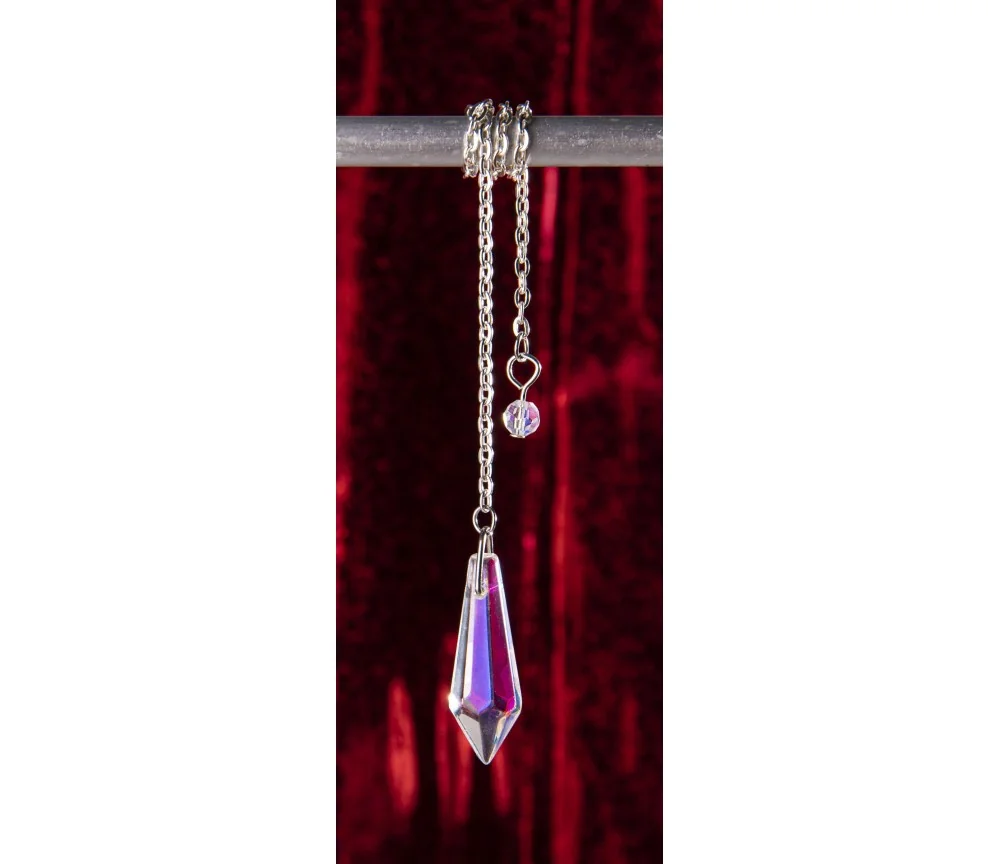 Pendel - Eiskristall - Opalschimmer - silber ca. 3,4cm