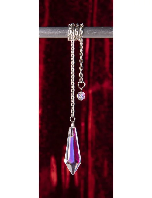 Pendel - Eiskristall - Opalschimmer - silber ca. 3