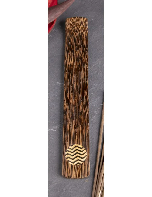 Räucherstäbchenhalter - Welle - Palmholz ca. 26x3,5cm