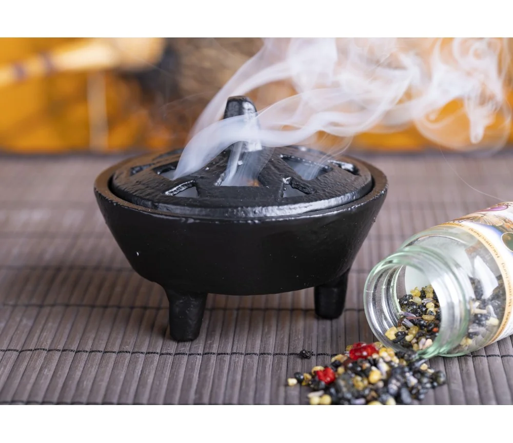 Räuchergefäß - Idhril - Gusseisen ca. 8x10,5cm