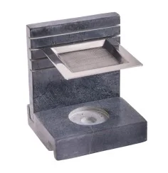 Räuchergefäß - mit Sieb für Teelichter - höhenverstellbar -4eckig - Speckstein
