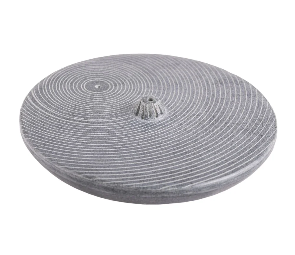 Räucherstäbchenhalter - Zen - rund- Speckstein ca. 10cm