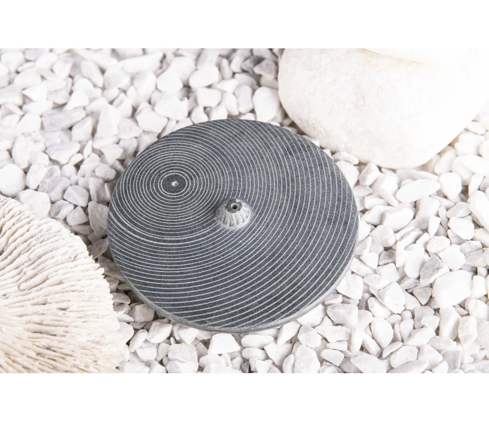 Räucherstäbchenhalter - Zen - rund- Speckstein ca. 10cm