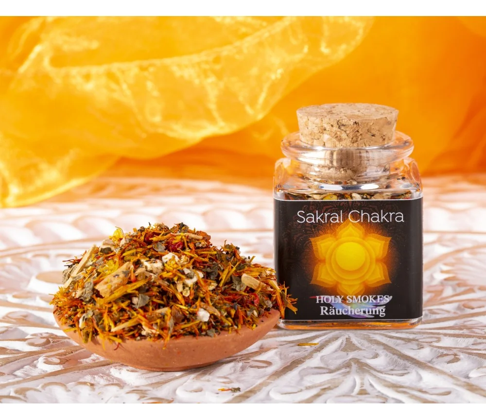Holy Smokes - Räuchermischung - Chakra - Sakralcharka - 50 ml