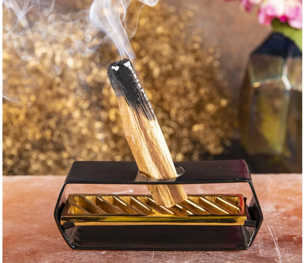 Räucherstäbchenhalter für Palo Santo Sticks - Metall - 13,5x4x5cm