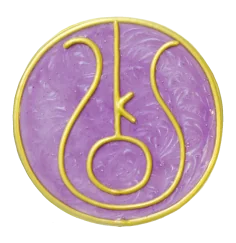 Ingrid Auer - Planetensymbol Chiron - Handgefertigtes Symbol - Transparentfolie