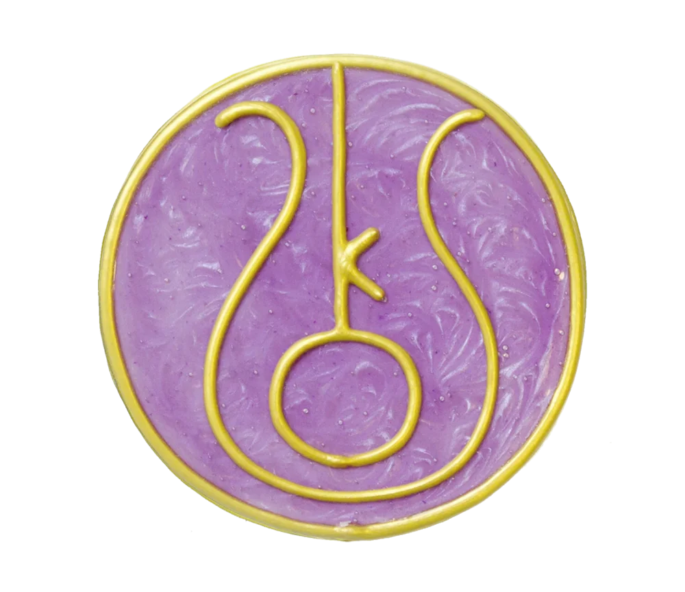 Ingrid Auer - Planetensymbol Chiron - Handgefertigtes Symbol - Transparentfolie