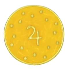 Ingrid Auer - Planetensymbol Jupiter - Handgefertigtes Symbol - Transparentfolie