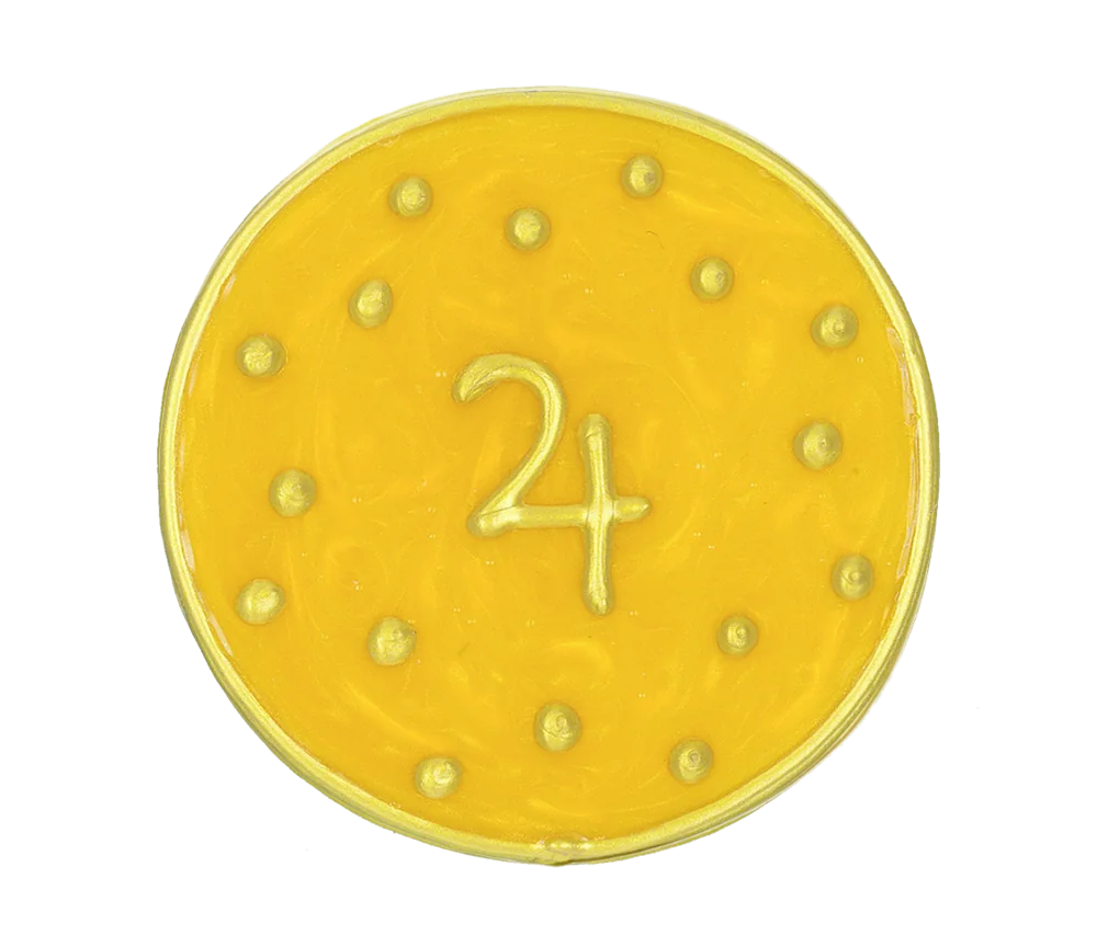 Ingrid Auer - Planetensymbol Jupiter - Handgefertigtes Symbol - Transparentfolie