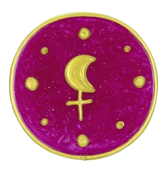 Ingrid Auer - Planetensymbol Lilith - Handgefertigtes Symbol - Transparentfolie