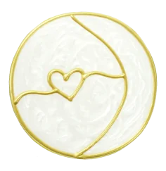 Ingrid Auer - Planetensymbol Mond - Handgefertigtes Symbol - Transparentfolie