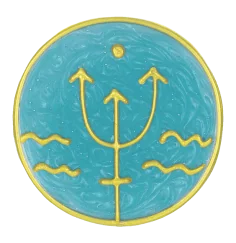 Ingrid Auer - Planetensymbol Neptun - Handgefertigtes Symbol - Transparentfolie