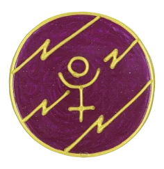 Ingrid Auer - Planetensymbol Pluto - Handgefertigtes Symbol - Transparentfolie