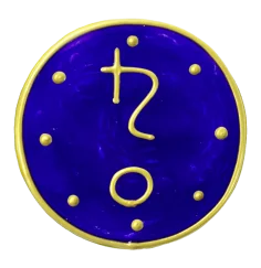 Ingrid Auer - Planetensymbol Saturn - Handgefertigtes Symbol - Transparentfolie