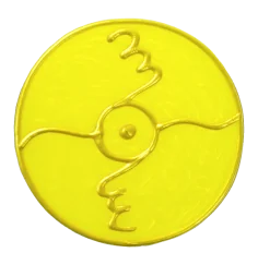 Ingrid Auer - Planetensymbol Sonne - Handgefertigtes Symbol - Transparentfolie