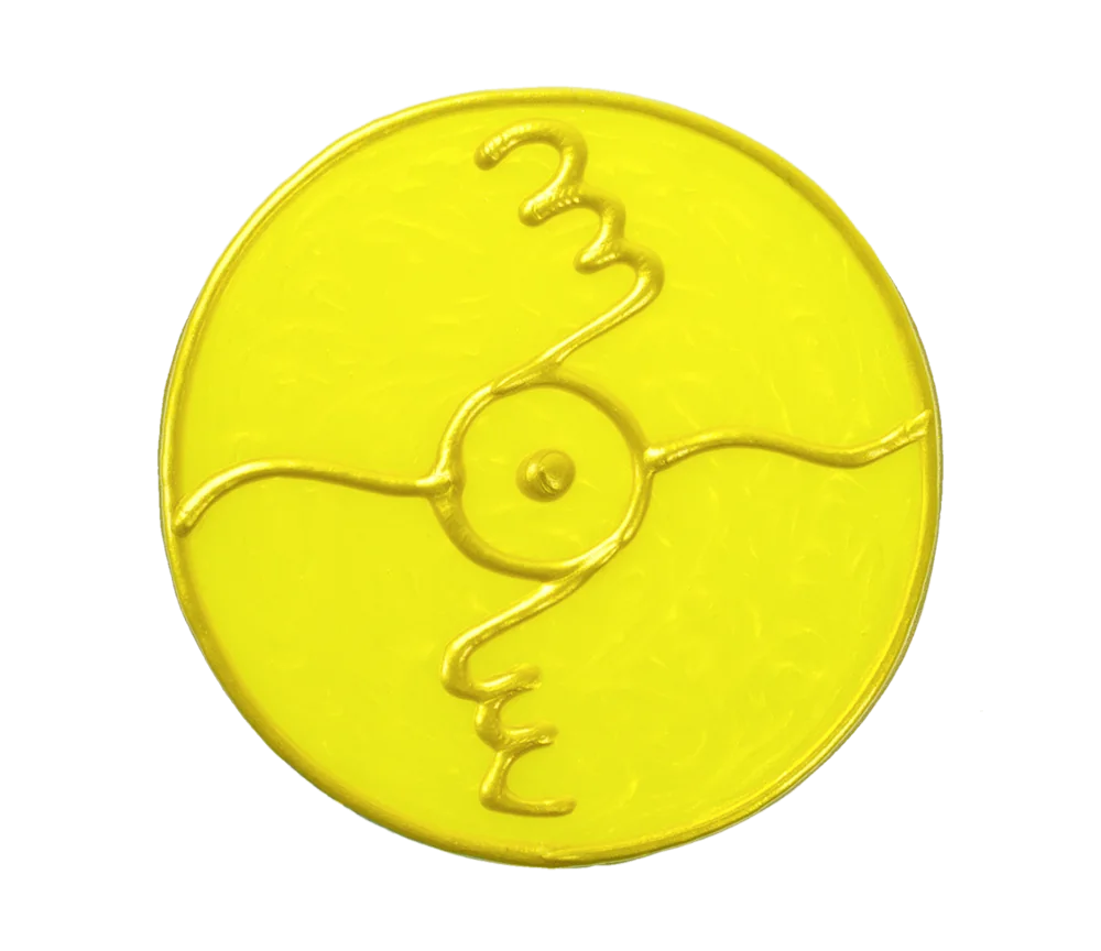 Ingrid Auer - Planetensymbol Sonne - Handgefertigtes Symbol - Transparentfolie