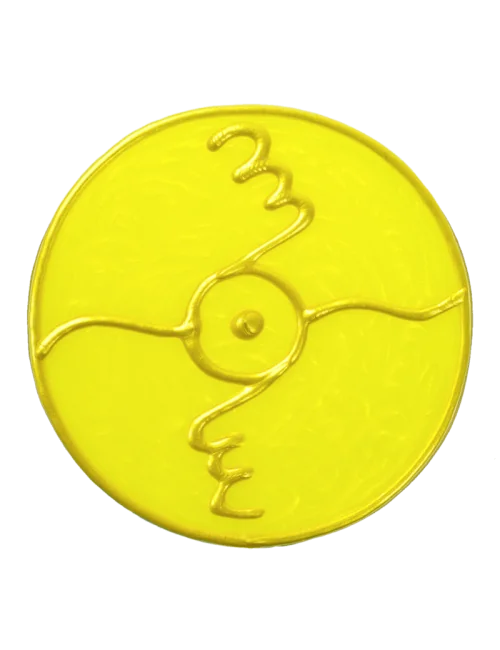 Ingrid Auer - Planetensymbol Sonne - Handgefertigtes Symbol - Transparentfolie