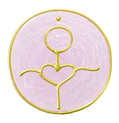 Ingrid Auer - Planetensymbol Venus - Handgefertigtes Symbol - Transparentfolie