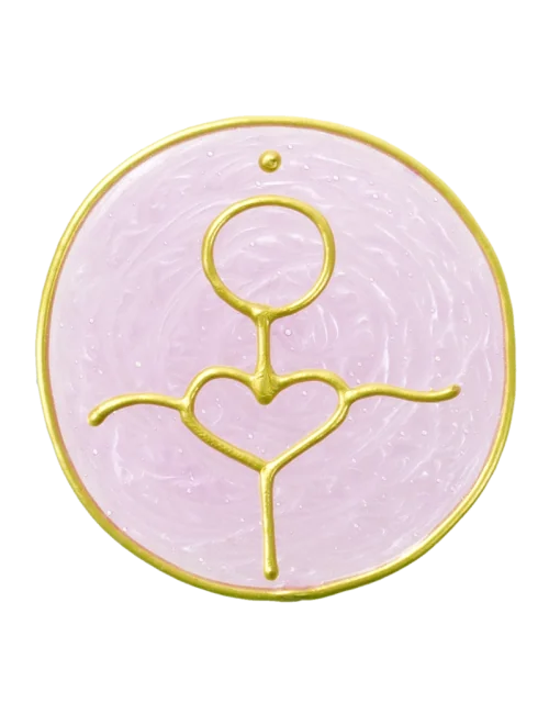 Ingrid Auer - Planetensymbol Venus - Handgefertigtes Symbol - Transparentfolie