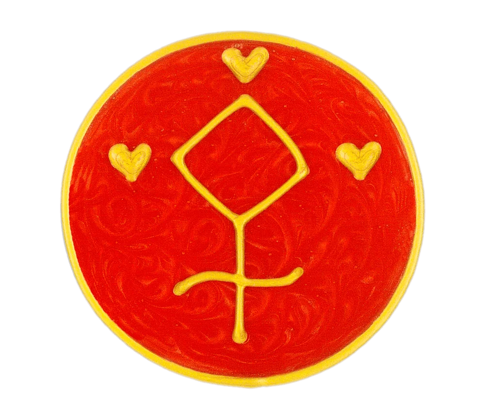 Ingrid Auer - Planetensymbol Pallas - Handgefertigtes Symbol - Transparentfolie