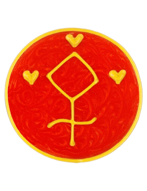 Ingrid Auer - Planetensymbol Pallas - Handgefertigtes Symbol - Transparentfolie