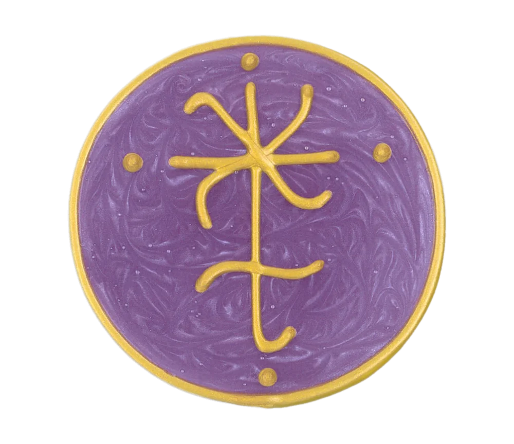 Ingrid Auer - Planetensymbol Juno - Handgefertigtes Symbol - Transparentfolie