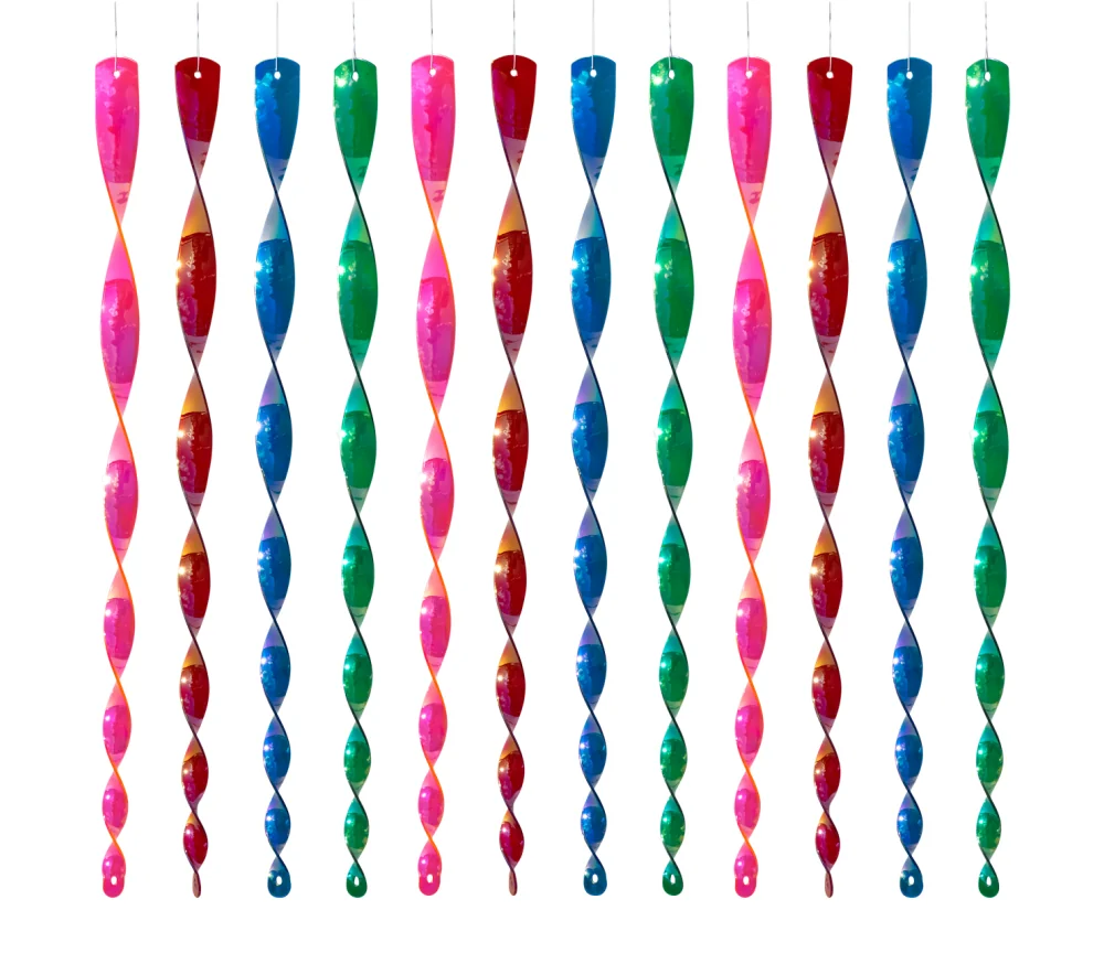 CIM - Pirouette Windspirale - Pirouette 49cm Perlmutt Mix Colour - Acrylglas - 4er Set