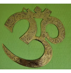 Om-Wandsymbol, Messing, 27 cm
