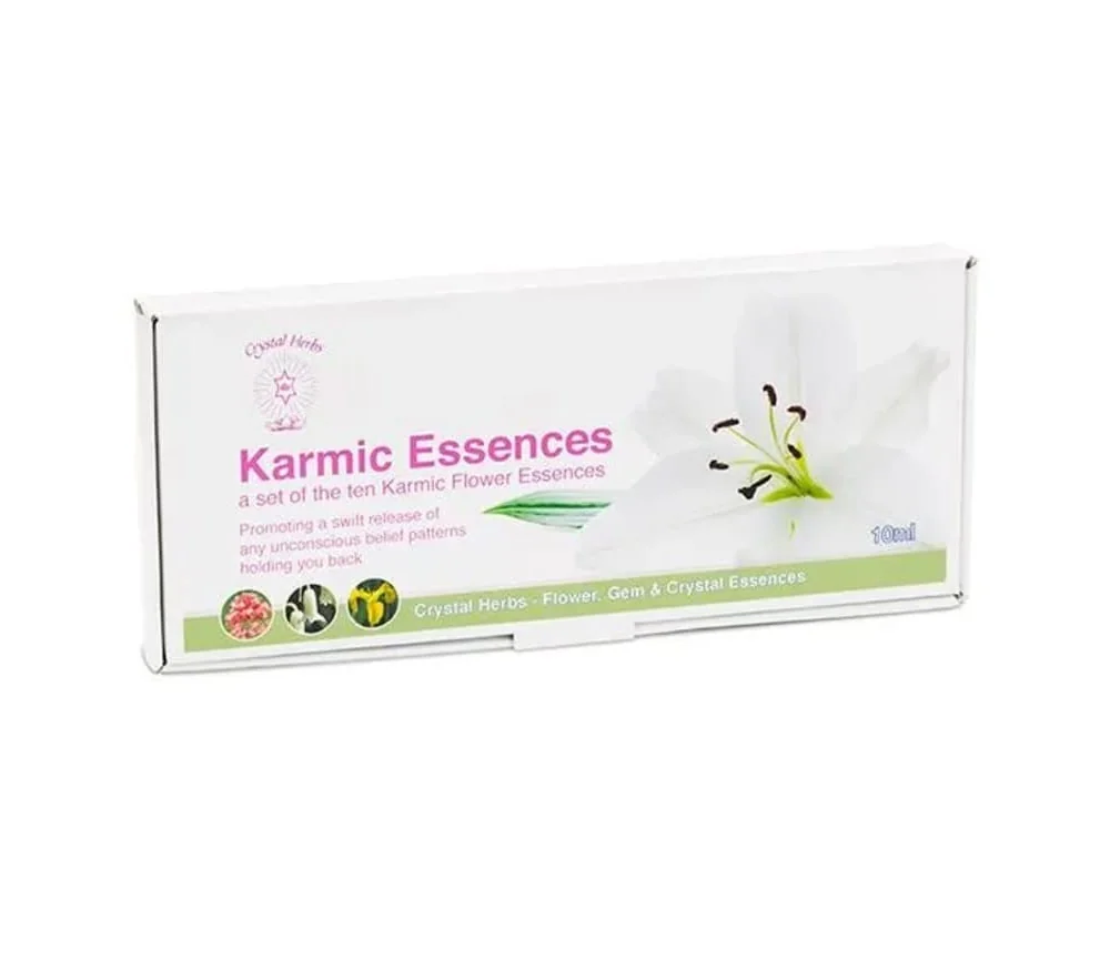 Crystal Herbs - Karma / Bachblüten Essenzen Set - 10er Set
