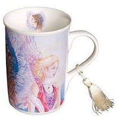 Angelstar - Porzellantasse - 3 Engel - in Geschenkbox