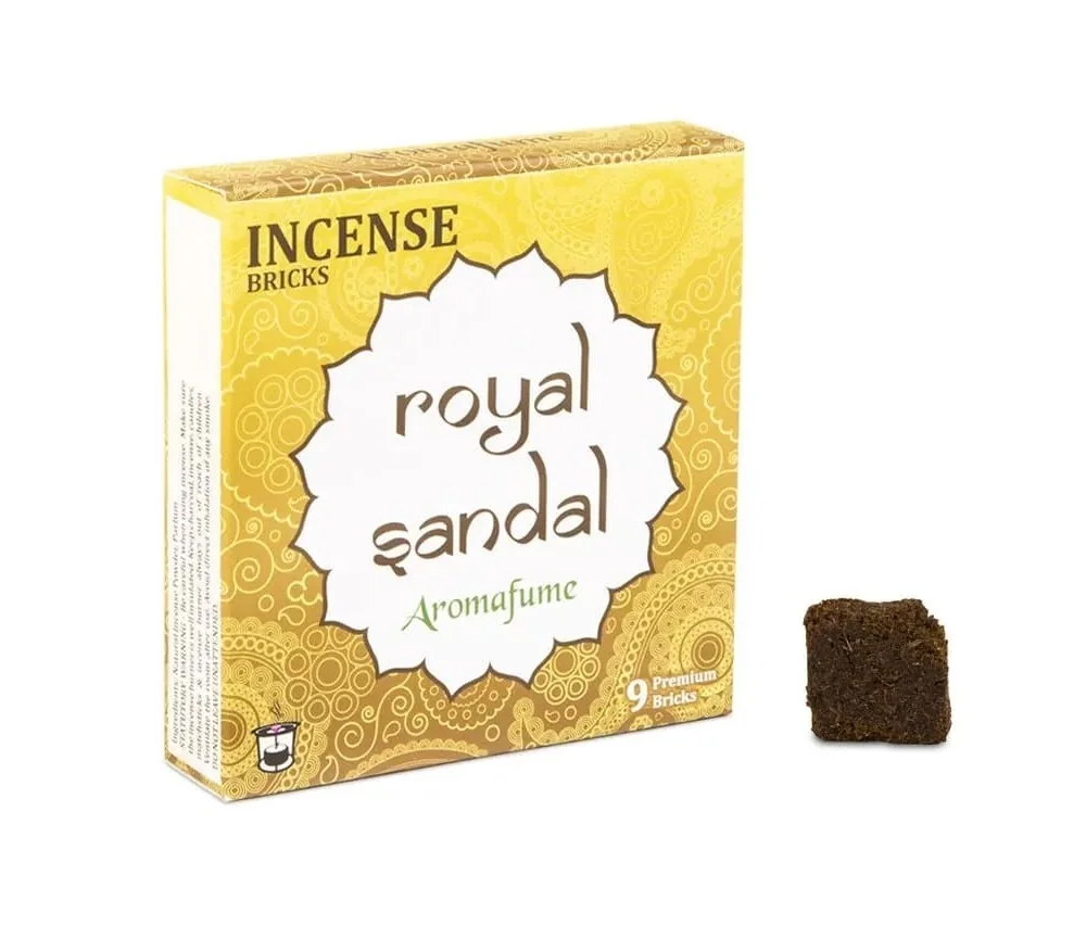 Aromafume - Weihrauchblöcke - Royal Sandal - 9 Stück Packung ca. 40gr