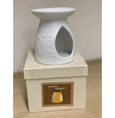 Aromalampe & Duftlampe - Engel - Porzellan weiß - ca. 12x10cm