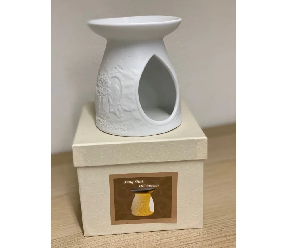 Aromalampe & Duftlampe - Engel - Porzellan weiß - ca. 12x10cm