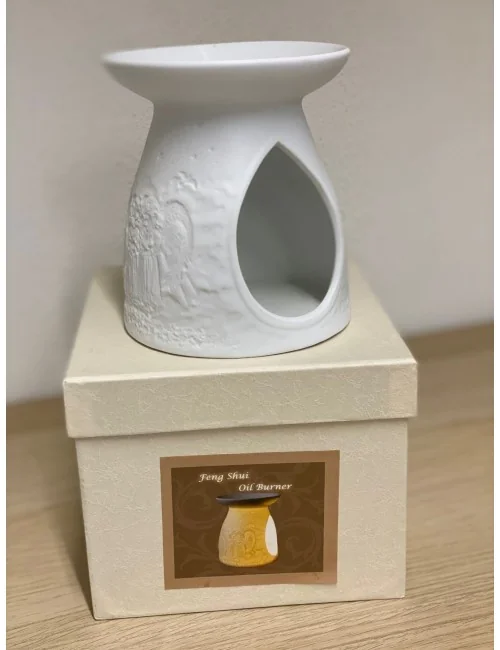Aromalampe & Duftlampe - Engel - Porzellan weiß - ca. 12x10cm