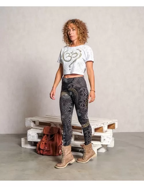 Spirit of OM - Shirt OM Time - weiß/gold