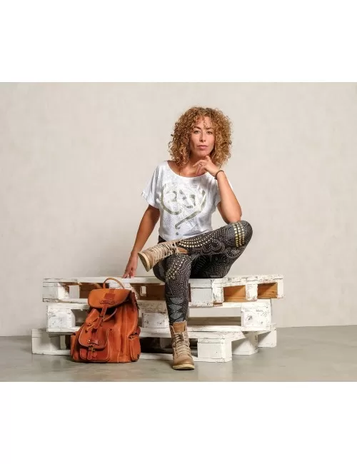 Spirit of OM - Shirt OM Time - weiß/gold