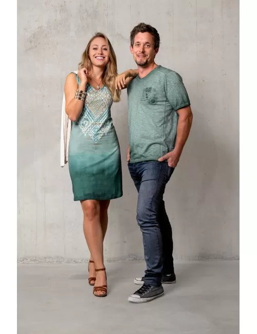 Spirit of OM - Kleid Bakti - green/smaragd