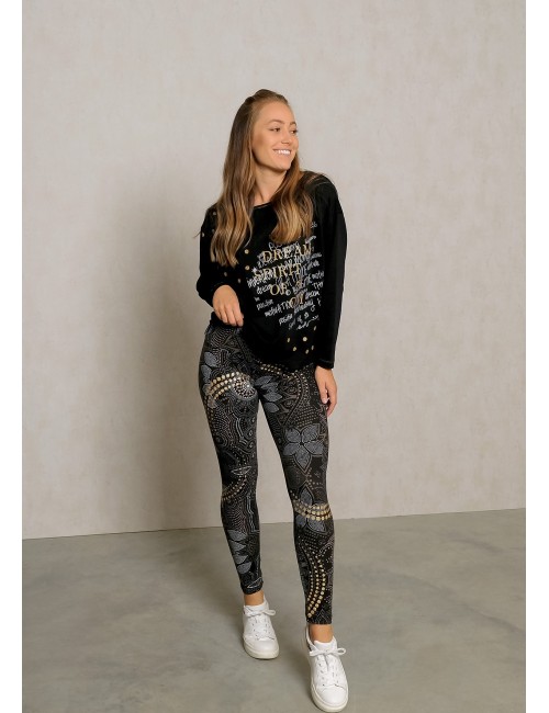 Spirit of OM - Oversize Shirt Motivation - schwarz