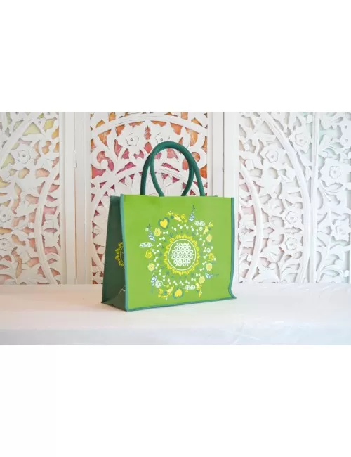 Spirit of OM - Jutetasche - grün