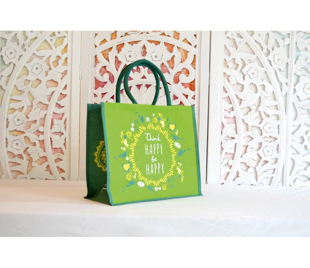 Spirit of OM - Jutetasche - grün