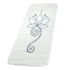 Spirit of OM - Yogamatte Lotus - 81 x 198cm - naturweiß/grau