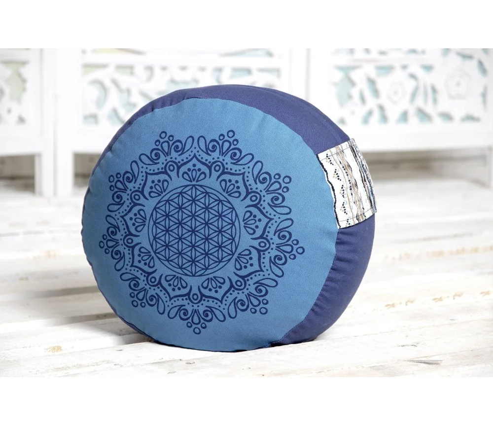Spirit of OM - Meditationskissen - azur / ozeanblau