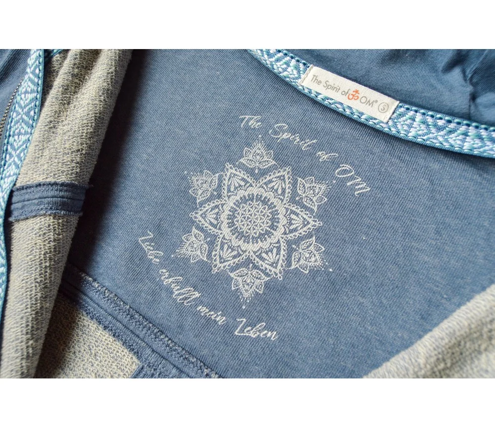 Spirit of OM - Sweatjacke women - jeansblau